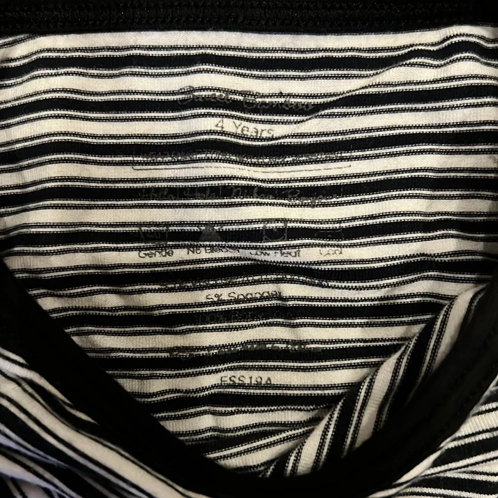 Striped Black & White Kids Pajama Set - Long Sleeve Top & Pants